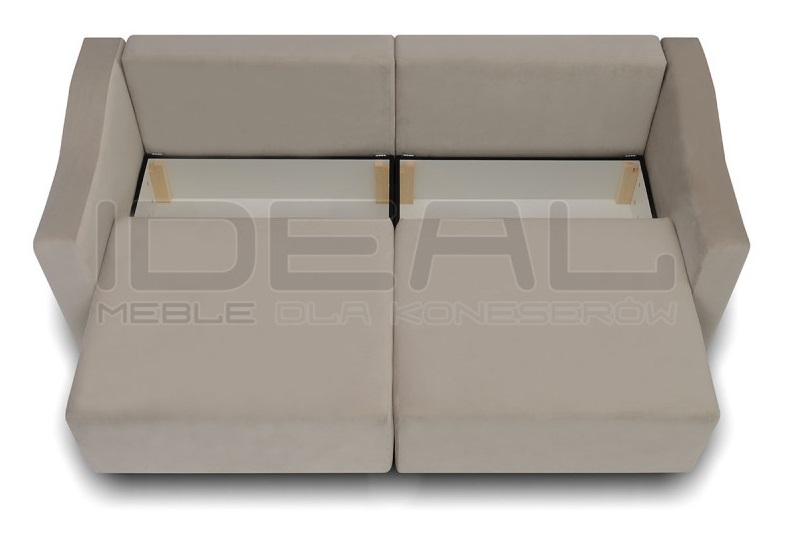 Sofa rozkładana z 2 pojemnikami Double 3 IdealMeble.pl