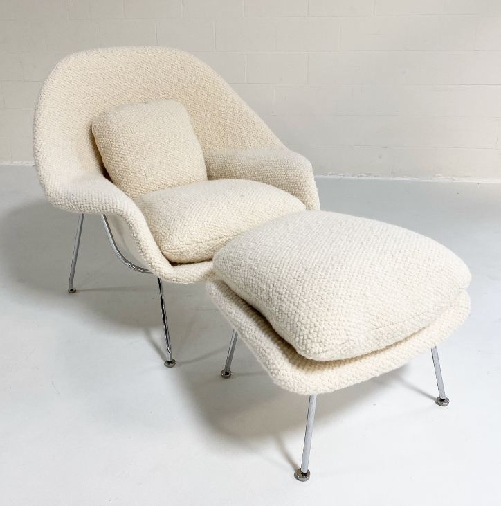 womb chair boucle
